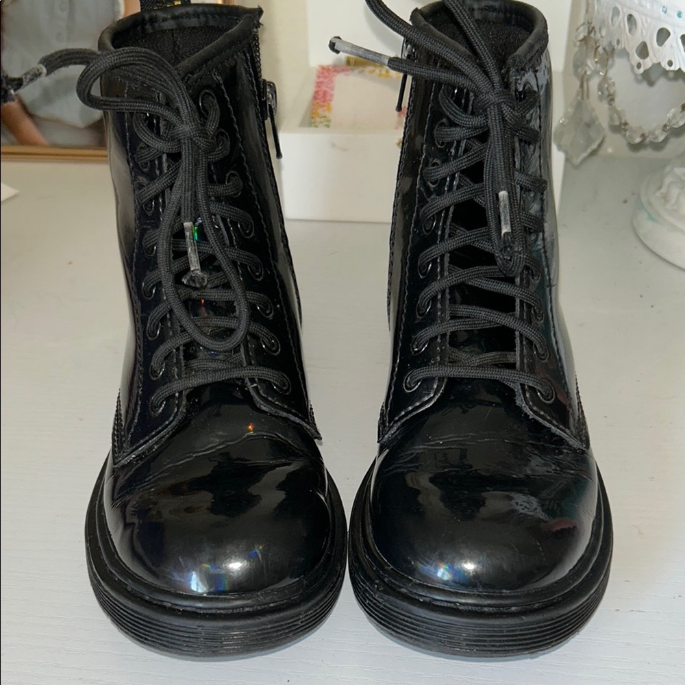 Dr. Martens 1460 Rainbow Patent Leather Boots